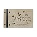 LifeSong Milestones Personalized Funeral Service Guest Book Engraved Wooden Memorial Service Guestbook Celebration of Life Remembrance in Loving Memory Keepsake 9.5x6 (Maple)