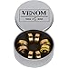 Yellow Jacket Premium Skateboard Bearings – Titanium Coated, Ceramic Balls – Pro Longboard Bearings – High Speed, Precision for Skateboards, Longboards, in-Line Skates – Pack of 8 (Gold Venom)
