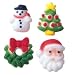 Christmas Holiday Charms Sugar Decorations Cookie Cupcake Cake 12 Count
