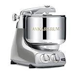 Ankarsrum Assistent Original 6230 Küchenmaschine Jubilee Silver, 1500 Watt, mit 7 Liter Edelstahlschüssel & Knethaken...