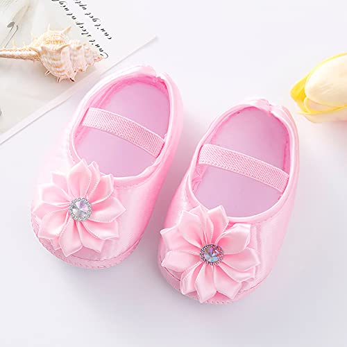 Baby Girl Flower Princes Shoes Soft Sole Mary Jane Flat Wedding Party Dress Crib Shoes Non-slip Toddler First Walkers2