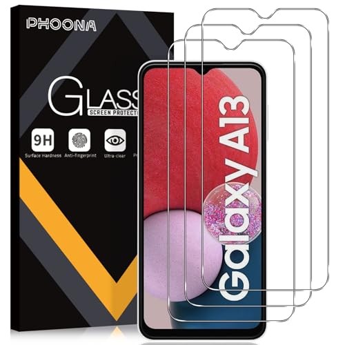 Phoona 3 Stück für Panzerglas für Samsung Galaxy A13 5G A13 4G A04s Ultra-klar 9H Härte Panzer Schutz Glas Full Screen Stoßfest Frei von Kratzern HD Displayschutz Folie