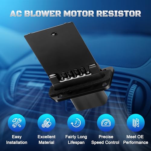 Image of HVAC Blower Motor Resistor YH-1715 Fit for 2008 2009 2010 2011 2012 Ford F150 Escape Expedtion F250 F350 Super Duty Mustang, Lincoln Mark LT, Mercury Mariner Replaces 3F2Z-18591-AA, YH1715
