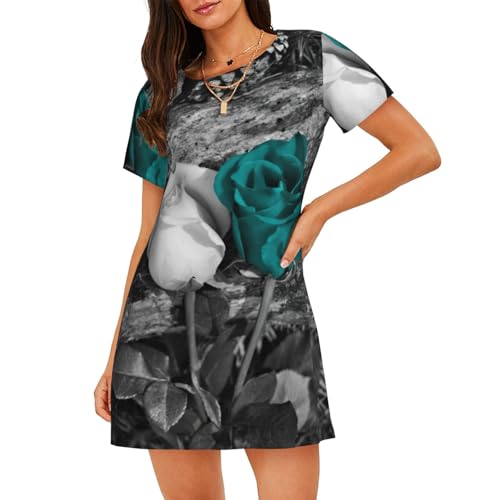 Chemise de nuit manches courtes femme idéale pour soirées cocooning estivales