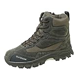  Botas de Senderismo para Hombre, Zapatillas de Deporte de la Jungla al Aire Libre, Zapatos Antideslizantes con Cordones para Caminar, Calzado, Zapatos de Escalada para otoño e Invierno