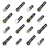 ZYNERY 16 Stück Hosenerweiterung Knöpfe, Hosenknopf für Schwangere, Doppelverlängerung Knöpfe für Kleid eng, Jeans, Hosenerweiterung Schwangerschaft