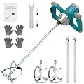 NorthSpoor Electric Handheld Cement Mixer with 6 Speed, 2600W, Handheld Mud Mixer for Motar,Paint, Grout, Plaster