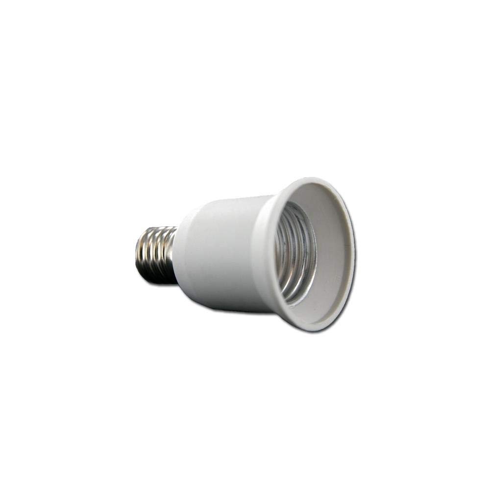 General E17 to E26 Light Bulb Socket Adapter, White, Plastic, Phenolic