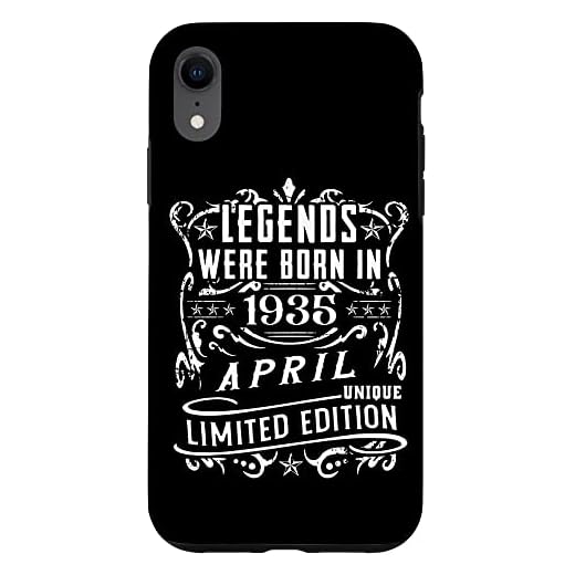 Carcasa para iPhone XR Cumpleaños Abril 1935 Edición Limitada Regalo April
