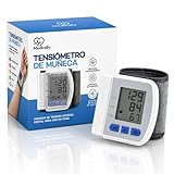 Medicaly Tensiómetro de Muñeca Digital Automático - Medidor de Presión Arterial - Monitor de Ritmo Cardíaco - Medición Rápida y Precisa con Memoria de Datos - Compacto y Portátil - (No incluye pilas)