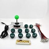  FidgetGear Lot de 5 Baguettes de Combat pour PC Joystick & ✮ Boutons poussoirs DIY Pièces Arcade Encodeur USB Vert