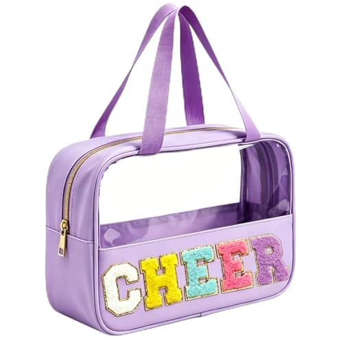 Cheer Makeup Bag with Clear Cosmetic Pouch