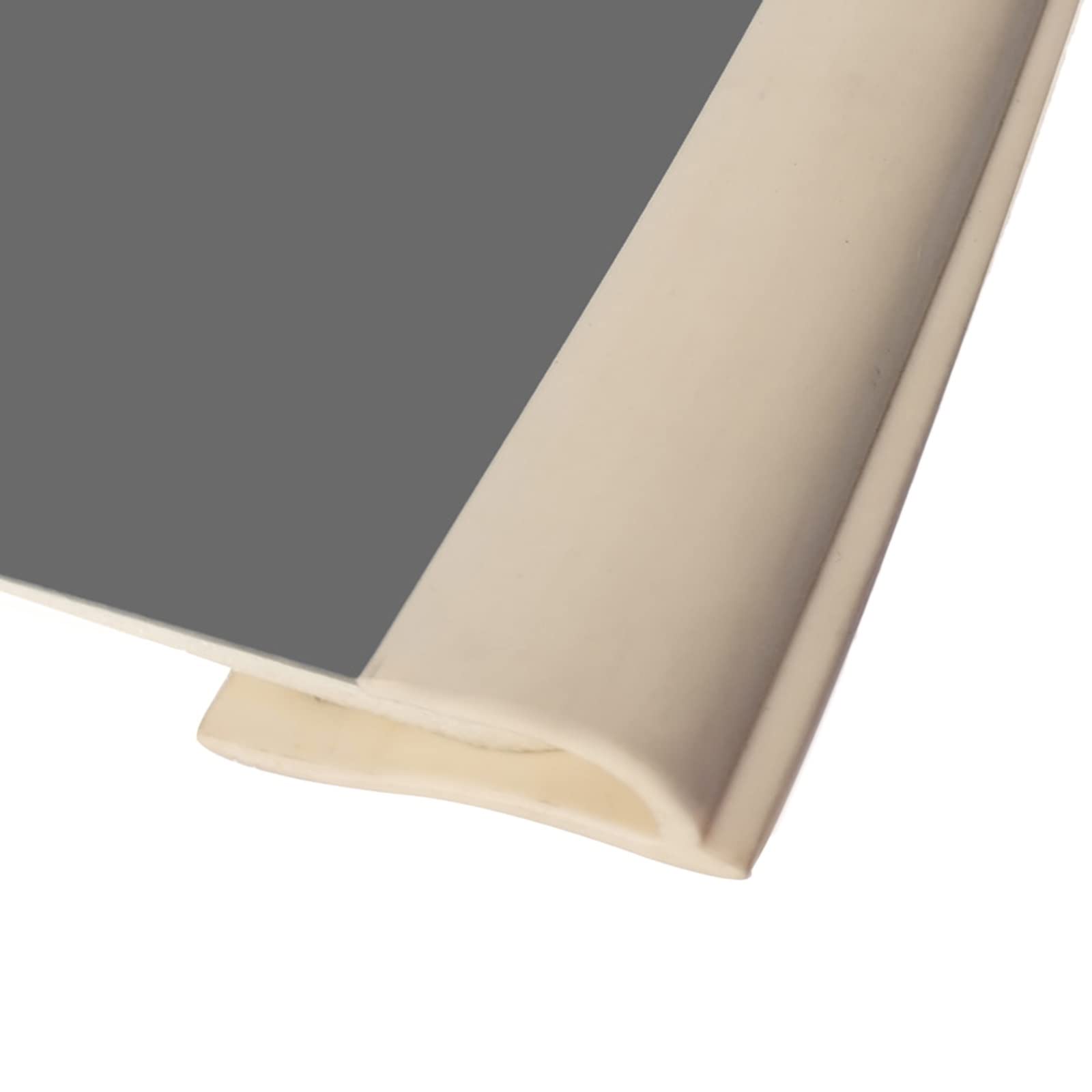 Bandes de Transition de Sol, Bande de Transition Souple autocollante en PVC for Sol Bois-Moquette(Beige,2m(6.6ft))