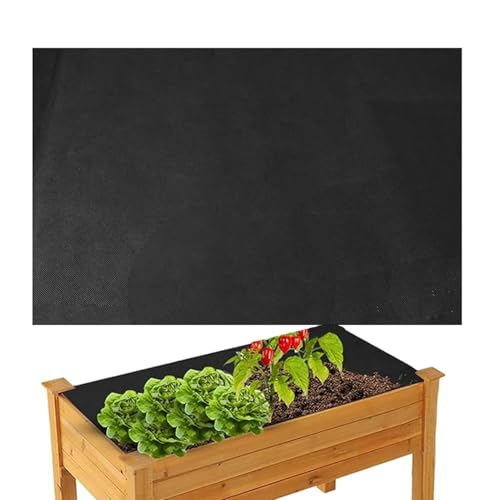 Wouqinen Outdoor Raised Bed Planter Liner, Weeds Barrier Landscape Fabric, Elevated Planter Box Replacement Fabric for Outdoor Raised Beds, Ground Cover for Gardening, Farming