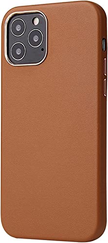 Coque de protection TPU iPhone 13 Pro cuir marron antichoc housse INFRI 6.1