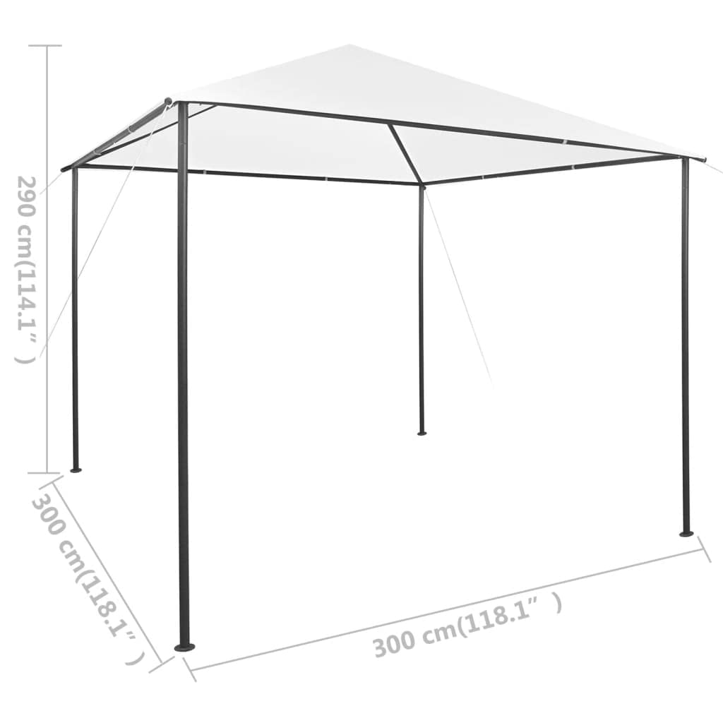Pawilon 3 x 3 x 2,9 m biały 180 g/m²