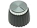 KAISH 50pcs Guitar AMP Amplifier Push on fit Knobs Black w/Silver Top Fits Marshall Amplifier