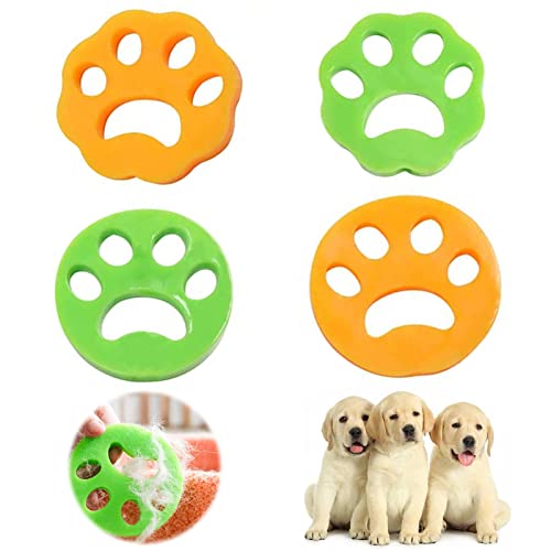 XOYTCVSYFS8, Lavadora Depiladora De Mascotas 4 Piezas Quitapelos Mascotas Lavadora De Limpieza Reutilizable Removedor De Pelo, Secadora, Sofá, Ropa, Ropa De Cama (Amarillo + Verde) Cover