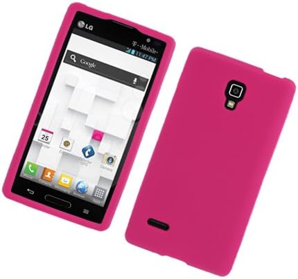 Eagle Cell SCLGP769S04 Barely There Slim and Soft Skin Case for LG Optimus L9/Optimus 4G P769 - Retail Packaging - Hot Pink