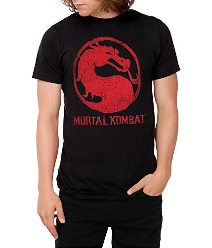 Mortal Kombat Classic Logo T-Shirt-Small Black