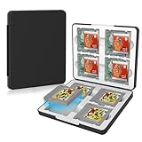 PGRTYOF ゲームボーイ用マグネット式ゲームケース、8 個収納 GBカートリッジホルダー、高性能 シリコン 磁石開閉 マグネット式 ゲームボーイ用アクセサリー 黒