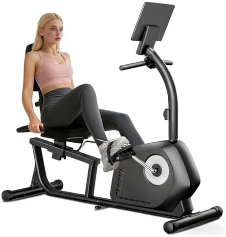 UMAY Recumbent Exercise Bike, Home Magnetic Stationary Bike with ...