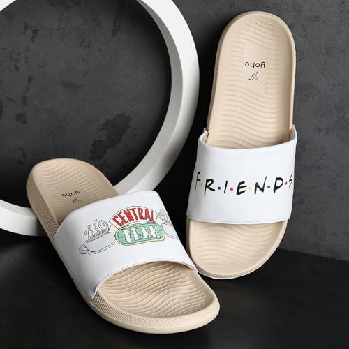 Image of YOHO Sliders for Women | Comfortable and Lightweight Slides | WB Cartoon & Comic Characters: Tom & Jerry, Big Bang Theory, Friends, Games of thrones and Wonder Woman Footwear for Girls