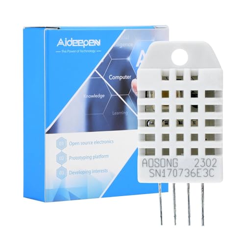 Aideepen DHT22 Sensor Digital Temperature and Humidity Sensor, 2302 Temp Humidity Monitor Sensor Replace SHT15 SHT11