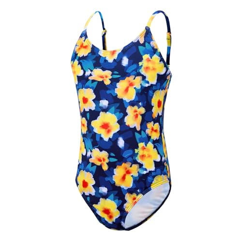 Image of Zando Girls Bathing Suit Size 2-10 Years - Cute Toddler Swimsuit Girl Adjustable One Piece Swimwear for Summer Beach Wear
