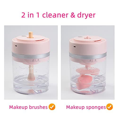 Electric Makeup Brush Cleaner Dryer Machine, Usb Charging Portable Automatic Cosmetics Brushes Makeup Sponges Washing Cleaning Self-Drying Machine #TOP1