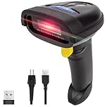 NETUM Bluetooth QR Barcode Scanner Handheld USB Wireless 1D 2D bar Codes Imager for Mobile Payment Computer Screen Scan Support iOS & Android NT-1228BL