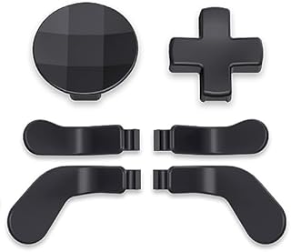 eXtremeRate D-pads Magnetyczne ze Stali Nierdzewnej Wymiana Tylne Łopatki dla Xbox Elite V1/V2, Keys Kierunkowe Przyciski Powrotu do Kontrolera Xbox Elite & Elite Series 2 - Metal Tęczowa Aura Niebiesko & Fioletowa