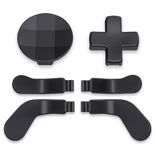 eXtremeRate D-pads Magnetyczne ze Stali Nierdzewnej Wymiana Tylne Łopatki dla Xbox Elite V1/V2, Keys Kierunkowe Przyciski Powrotu do Kontrolera Xbox Elite & Elite Series 2 - Metal Czarny