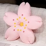 Cute Plush Cherry Blossom Tree Cushion,Cherry Blossom Pillow,Bed Cushion,Cartoon Flower Pillow,Decorative Throw Pillow (Pink Flower core, 21.6 inch)