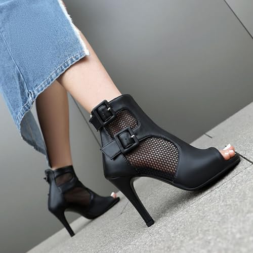 SWDZM Womens Ballroom Dance Boots Latin Salsa Professional Dance Heels Party Ankle Booties4