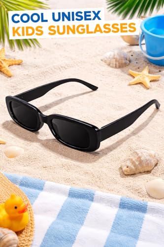 Image of ALNA-TURA Sunglasses For Boys & Girls, Goggles For Kids, Stylish Modern Yellow UV Protectd Shades Glasses, Birthday gift sunglasses kids, Cool trendy kids shades (Age 3 To 10)