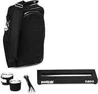 Nano Pedal Board Soft Case with Shoulder Strap Assortment of zip ties