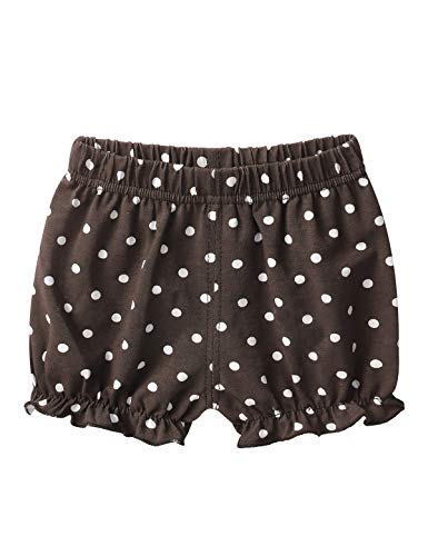 Kaerm Infant Baby Boys Girls Soft Cotton Shorts Bloomer Loose Lantern Pants Leggings Safety Underwear Coffee 9-12 Months