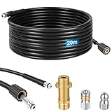 deboucheur haute pression brico depot 【BUSES HAUTE EFFICACITÉ】Équipé de buses fixes et rotatives, ce tuyau de nettoyage offre un système performant. Les buses fixes (1 buse avant et 3 buses arrière) permettent d'éliminer simultanément les obstructions et les saletés aux deux extrémités du tuyau. Les trois buses rotatives, orientées vers l'arrière et pivotant à 360°, nettoient efficacement et uniformément les parois internes des tuyaux et permettent une insertion plus profonde, garantissant ainsi un nettoyage complet et efficace.