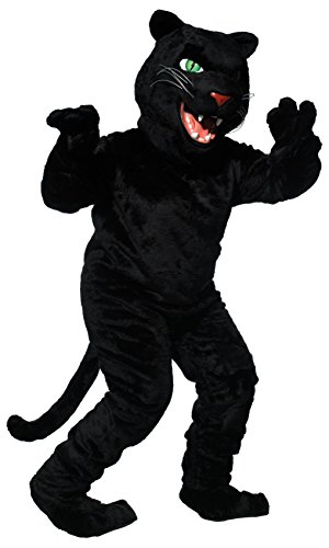 TCDesignerProducts Fierce Black Panther Mascot Costume, School Spirit Sports Fan Gear, Football Cheerleader Accessories, Homecoming
