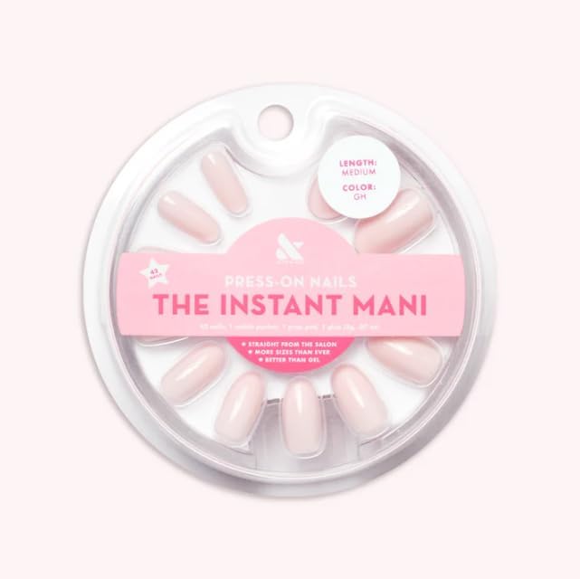 The Instant Mani Press-On Nails GH, Oval Medium, 1.0 set