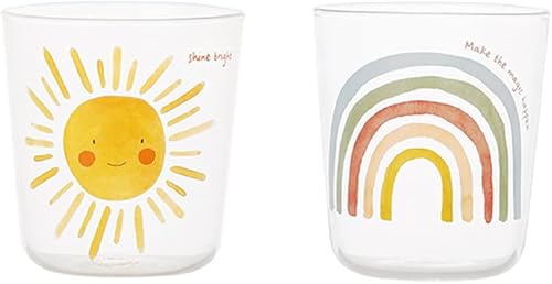 Juego de 2 vasos de leche de vidrio transparente para bebidas frías y calientes, 15.2 fl oz15.8 onzas, café, capuchino, macchiato, té latte, jugo de