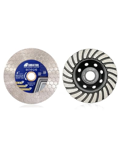 Lame de scie diamantée SHDIATOOL avec disque à meuler pour coupe nette sans éclats
