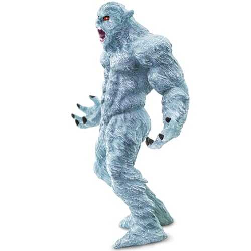 Safari Ltd Bigfoot, 8 cm, mythologische Spielzeugfiguren für Kinder | Ungiftig und BPA-frei | Für Kinder ab 3 Jahren geeignet, Hellblau, Weiß