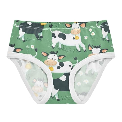 Wusikd Cute Girls' Underwear Cotton Funny Cows Girls Briefs Soft Toddler Underwear 2T