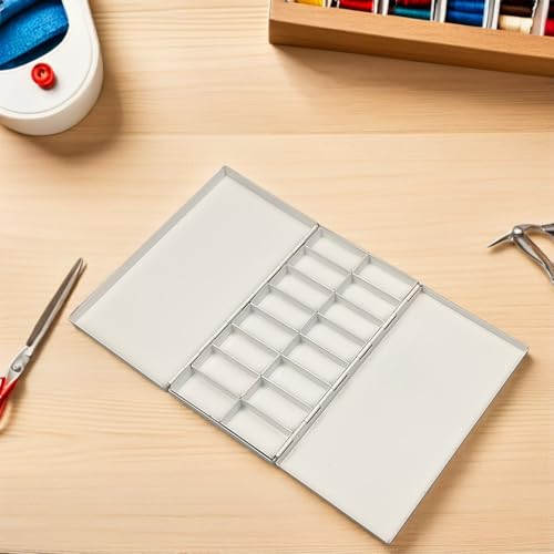Boîte en fer-blanc pour palette de peinture TEHAUX anti-gaspillage de couleur avec couvercle
