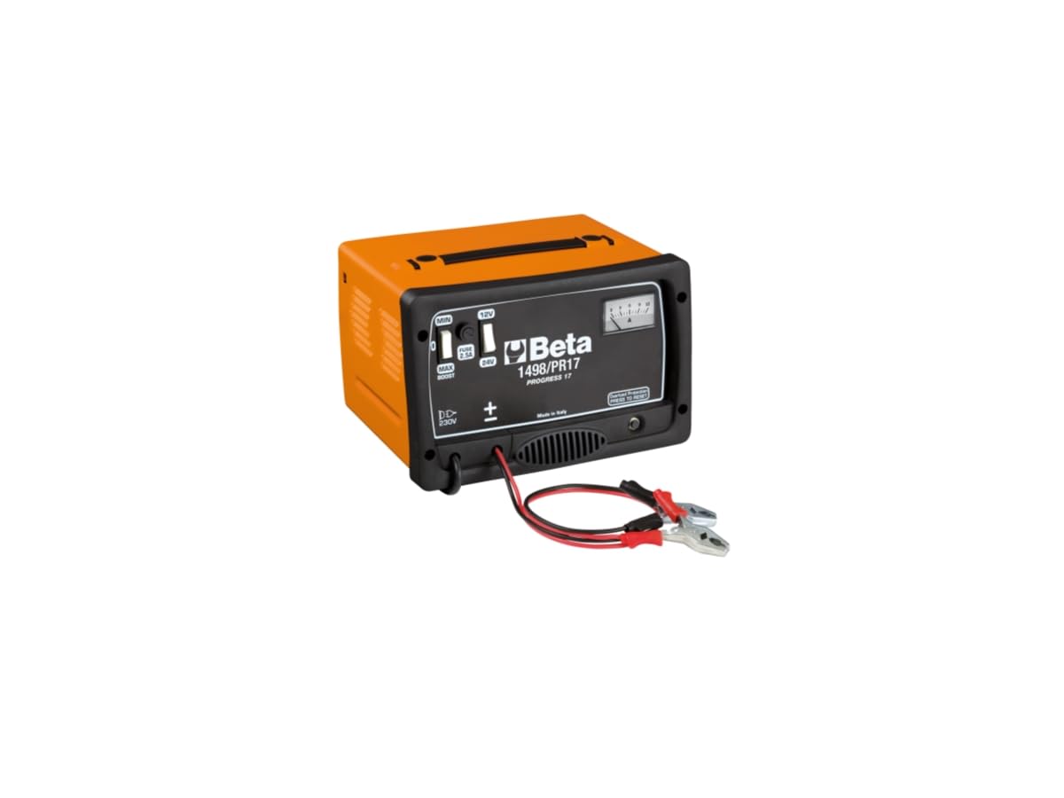BETA 1498/RP380 - Caricabatterie Avviatore Tradizionale 12/24 V Per Batterie Al Piombo, Con Protezioni Integrate