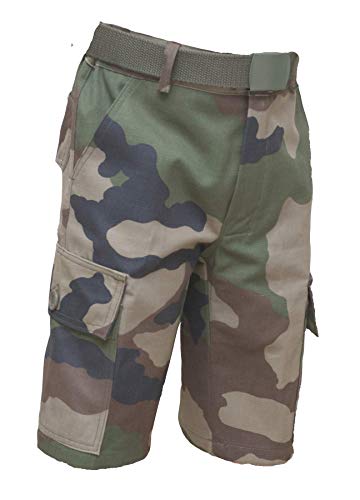 Bermuda militaire enfant mixte 4 ans en coton résistant