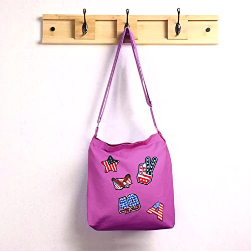 Image of Women's blank large Size Canvas Crossbody Tote Handbags Shoulder Bag Hobo Casual Tote Diy /gifts