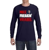 Tenacious Tops Long Sleeve New England Mike Vrabel Mike Freakin Shirt T-Shirt Youth XL Navy